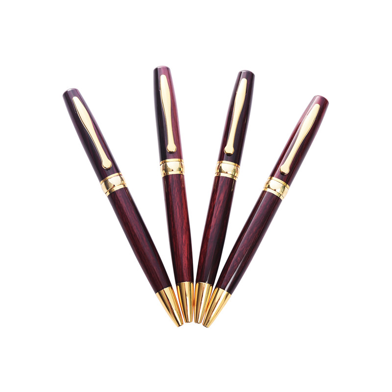 Luxury High Quality custom logo metal pen wood color ballpoint pens-KR033
