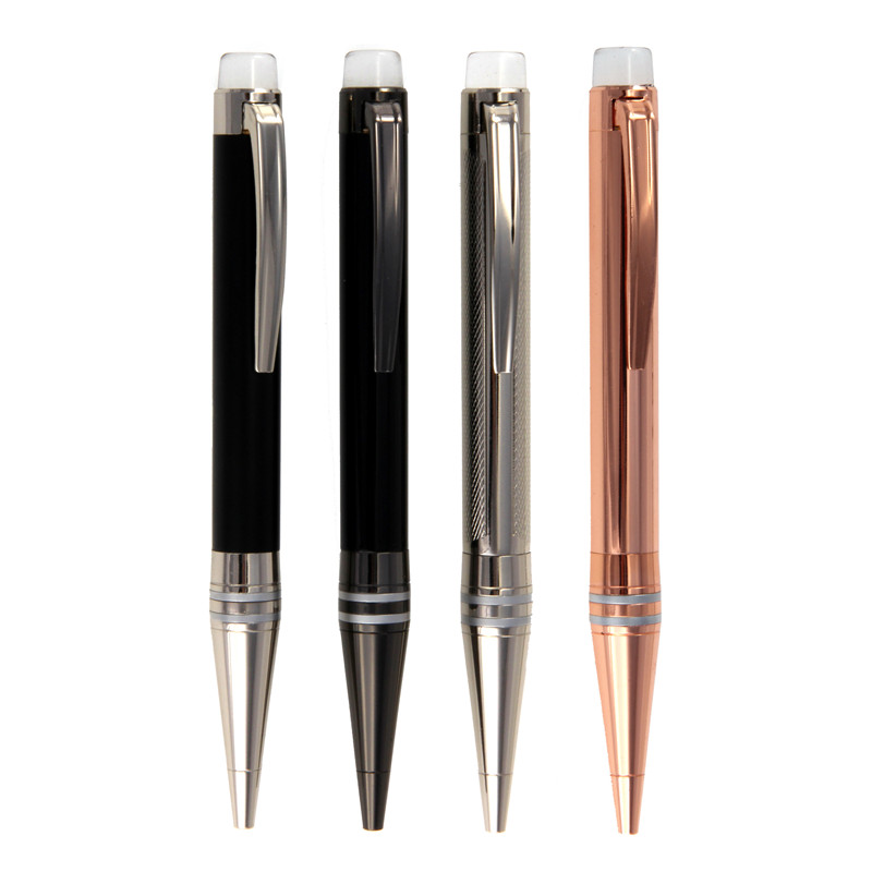 Copper top barrel acrylic bottom pen luxury metal ballpoint pen-KR048