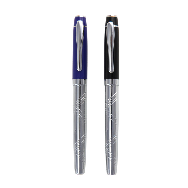 Quality Guaranteed Factory Outlets Gel Pen Metal Pen for Gift Promotion Business Silver Roller Pen-KR2043