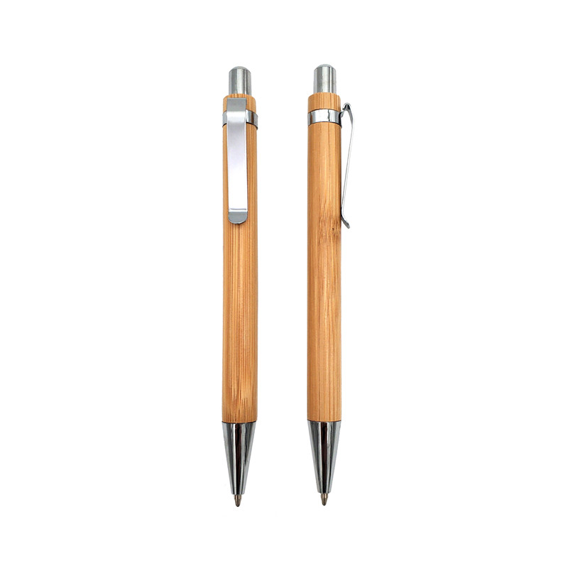 Customized eco friendly wood pen bamboo ballpoint pen with printed logo-KR4012