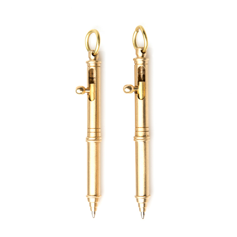 Vintage Rifle Style Bullet Ball Pen Metal Heavy Custom Design Personalized Gun Shaped Gold Ballpoint Pen Kits-KR5004