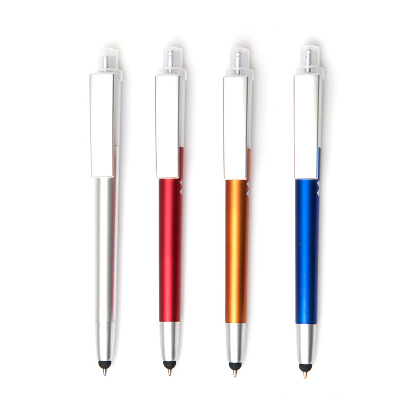 Best led light ballpoint pen promotional pen with stylus-KR6001