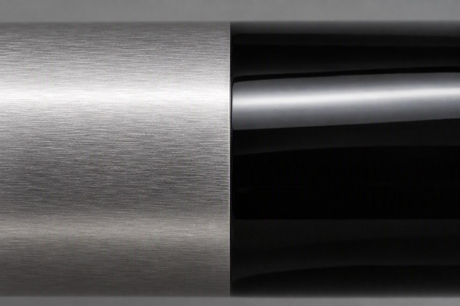 Metal Pen Finishes Explained: Anodised, Plated, Lacquered and Matte Brushed satin and glossy lacquered metal finishes compared side by side
