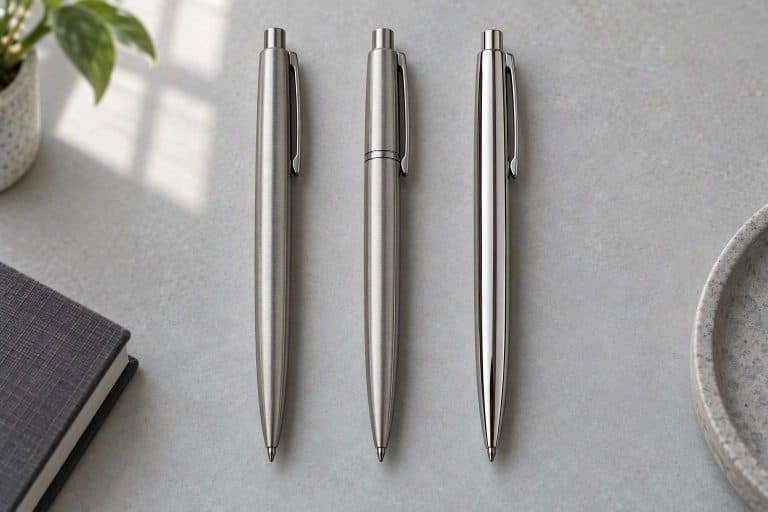 Pen Sample Types: Stock, Logo and Pre-Production Explained blog19 hero sample types