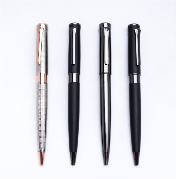 5e1d320d1827d Custom Logo Engraved Wavy Line Metal Ball Pen-KR001 | Karry