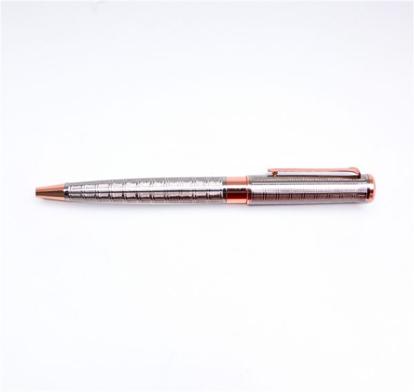 5e1d320d1acef Custom Logo Engraved Wavy Line Metal Ball Pen-KR001 | Karry
