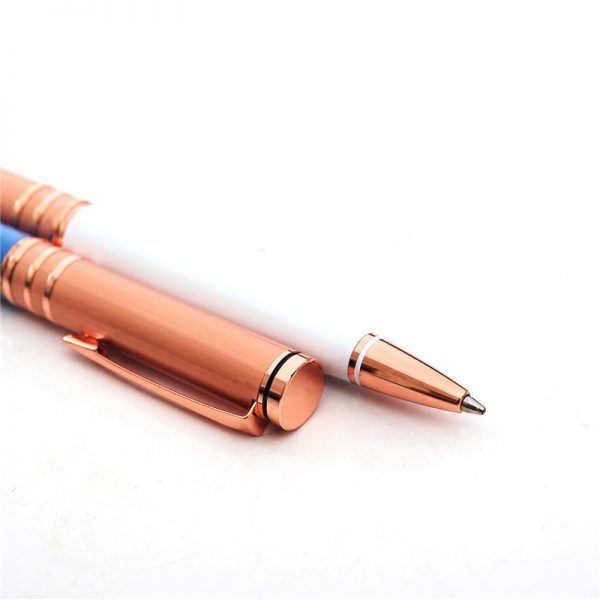 New Design Elegent Chrome Rose Gold Metal ballpoint pen-KR007 | Karry