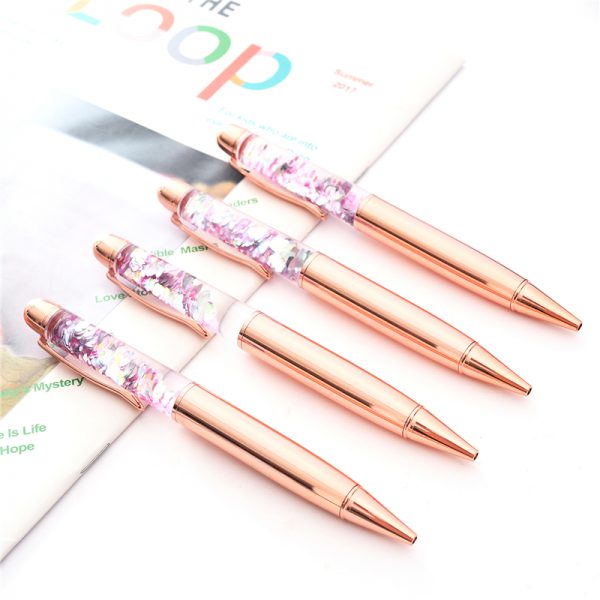 Promotional Twist Custom Glitter Floating Pen Gold Pen-KR023 | Karry