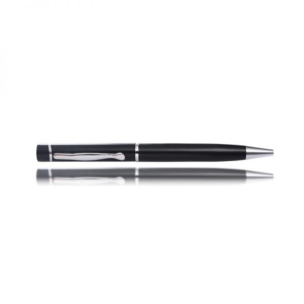 5e1ed10182214 Promotional black metal twist slim hotel pens with custom logo-KR031 | Karry