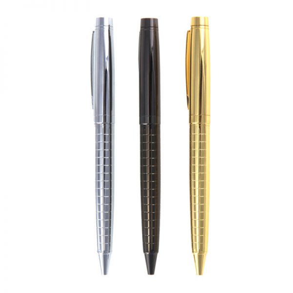 5e1fc67e8f02c Laser carving multicolored Metal Ballpoint Pen with box-KR043 | Karry